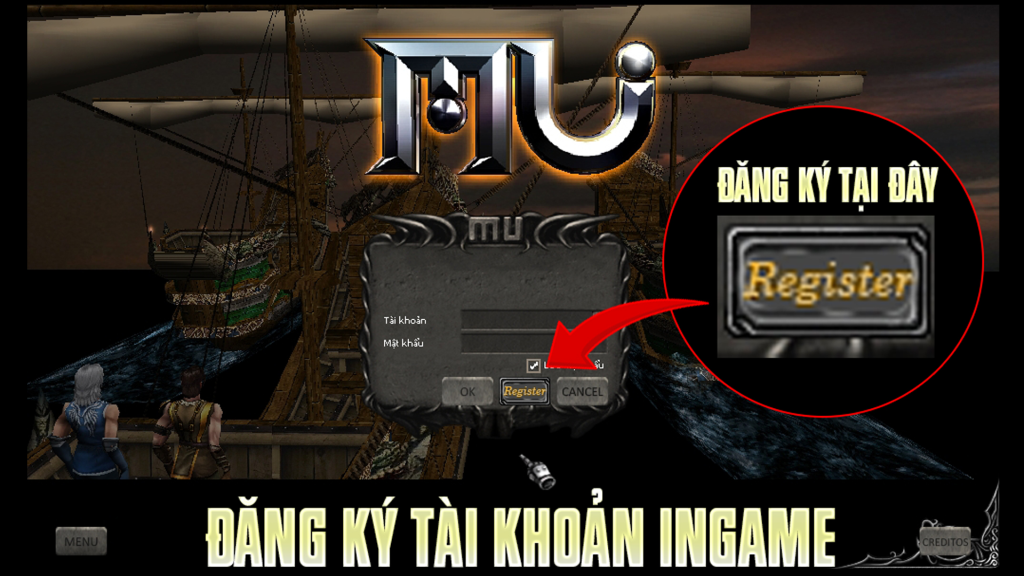 Đăng ký tài khoản Ingame
